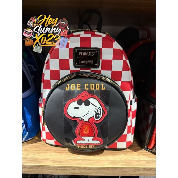 Loungefly | Bags | Loungefly Peanuts Snoopy Joe Cool Checkered Mini ...